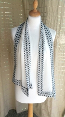 Foulard en soie Tina blanc