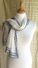 Foulard en soie Tina blanc